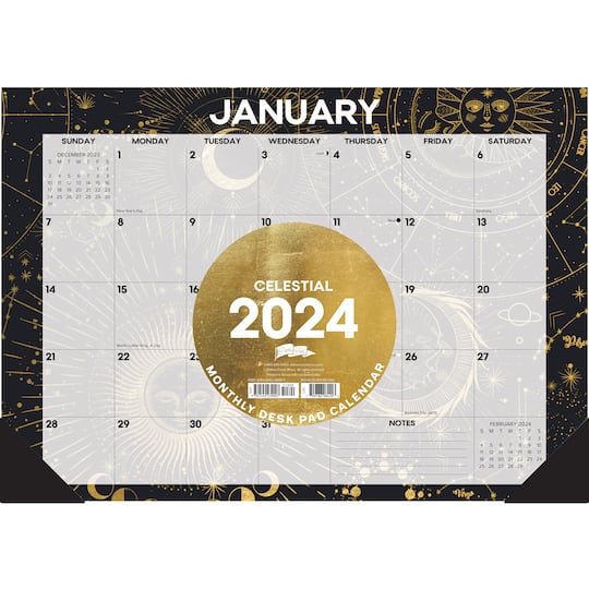 2024 Celestial Desk Pad Calendar